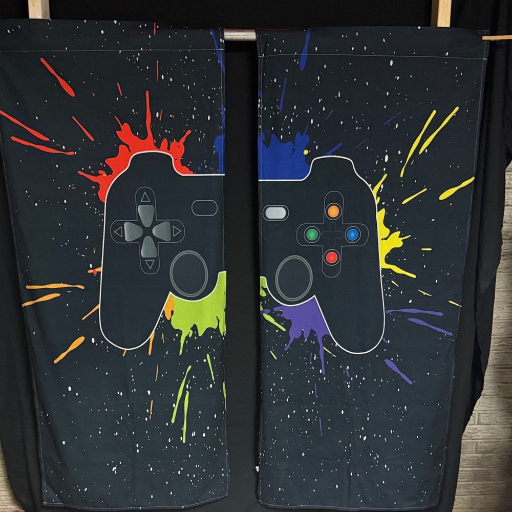 Colorful Gaming Console Curtains